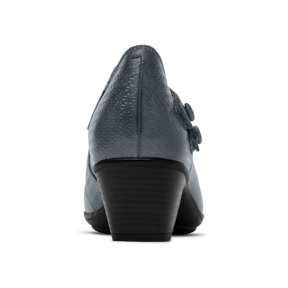 Rockport Wedges Dam Marinblå - Cobb Hill Kailyn Asymmetrical Mary Jane - EORDN5962